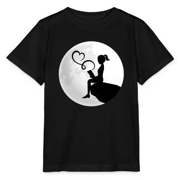 lire roman lecture leçon livre primer ebook bibo - T-shirt bio MINI CREATOR Stanley/Stella Enfant - noir - Devant - Mikhail (115cm)