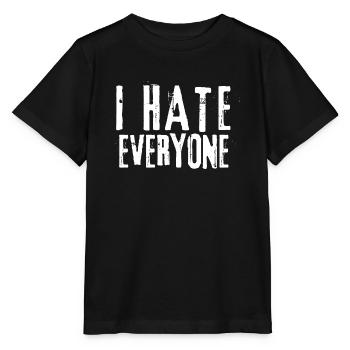 I Hate Everyone - Stanley/Stella MINI CREATOR Kids’ T-Shirt - black - Front - Mikhail (115cm)