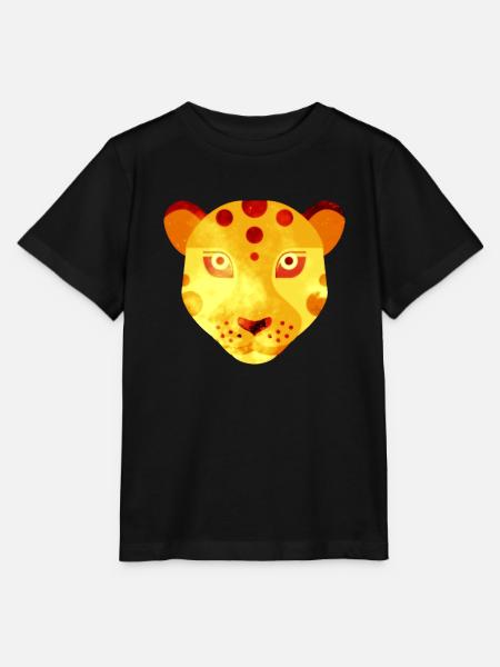 Leopard - Stanley/Stella Kinder T-Shirt MINI CREATOR - Schwarz