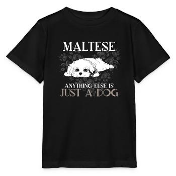 Malte Tout le reste est juste un chien - T-shirt bio MINI CREATOR Stanley/Stella Enfant - noir - Devant - Mikhail (115cm)