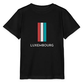 Flag of Luxembourg, Luxembourg pride - Stanley/Stella MINI CREATOR Kids’ T-Shirt - black - Front - Mikhail (115cm)