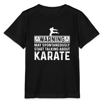 Warning may spontaneously start talking about Kara - Stanley/Stella Kinder T-Shirt MINI CREATOR  - Schwarz - Vorne - Mikhail (115cm)