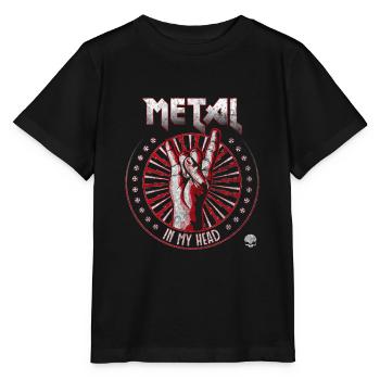 Metal In My Head - T-shirt bio MINI CREATOR Stanley/Stella Enfant - noir - Devant - Mikhail (115cm)