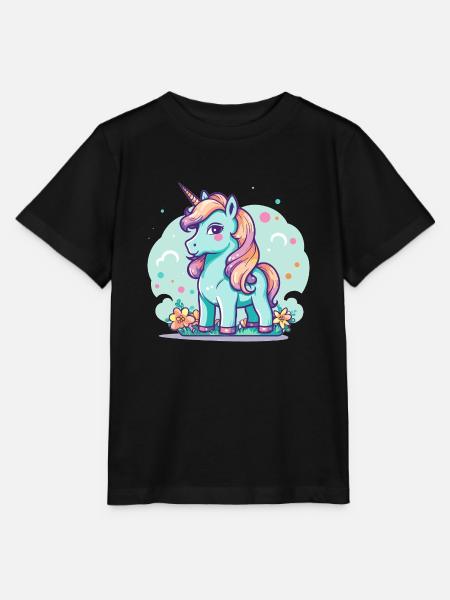 Einhorn - Stanley/Stella Kinder T-Shirt MINI CREATOR - Schwarz