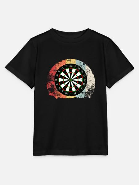 Darts Vintage Dart Sport Pfeil Geschenk - Stanley/Stella Kinder T-Shirt MINI CREATOR  - Schwarz