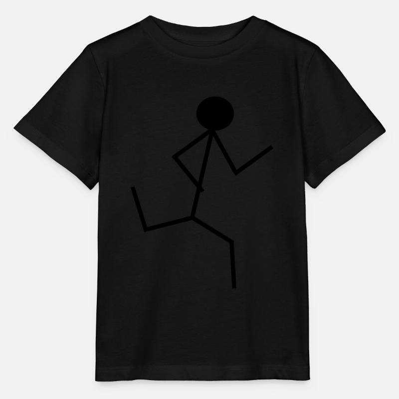 Stickman run schwarz - Stanley/Stella Kinder T-Shirt MINI CREATOR - Schwarz