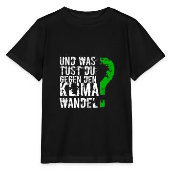 Klimawandel - Stanley/Stella Kinder T-Shirt MINI CREATOR  - Schwarz - Vorne - Mikhail (115cm)