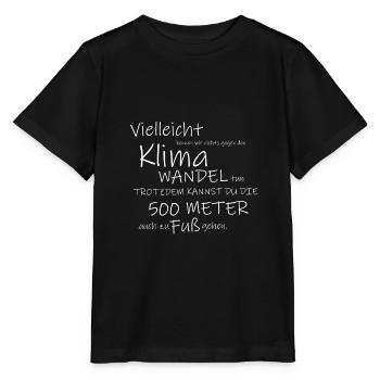 Klimawandel - Stanley/Stella Kinder T-Shirt MINI CREATOR  - Schwarz - Vorne - Mikhail (115cm)