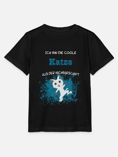 Coole Katze der Nachbarschaft - Stanley/Stella Kinder T-Shirt MINI CREATOR  - Schwarz