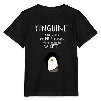 PINGUINE WERFEN - Stanley/Stella Kinder T-Shirt MINI CREATOR  - Schwarz - Vorne - Mikhail (115cm)