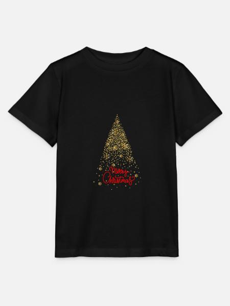 Weihnachtsbaum gold - XMAS - Merry Christmas - Stanley/Stella Kinder T-Shirt MINI CREATOR  - Schwarz