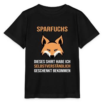 Sparfuchs Sparen Sparer - Stanley/Stella Kinder T-Shirt MINI CREATOR  - Schwarz - Vorne - Mikhail (115cm)