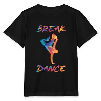 Breakdance breaker bboy hip hop - Stanley/Stella Kinder T-Shirt MINI CREATOR  - Schwarz - Vorne - Mikhail (115cm)