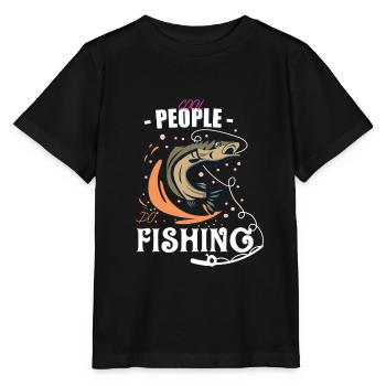 Pêcheur Pêche cool gens T-shirt de pêche - T-shirt bio MINI CREATOR Stanley/Stella Enfant - noir - Devant - Mikhail (115cm)