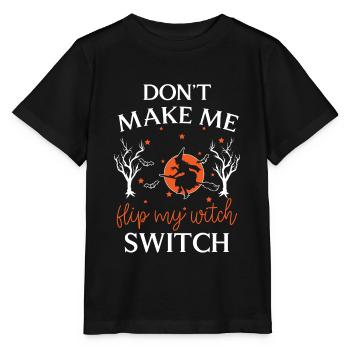 Soirée balais de sorcellerie Walpurgis - T-shirt bio MINI CREATOR Stanley/Stella Enfant - noir - Devant - Mikhail (115cm)