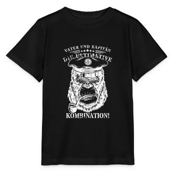 Vater und Kapitän: Die ultimative Kombination! - Stanley/Stella Kinder T-Shirt MINI CREATOR  - Schwarz - Vorne - Mikhail (115cm)