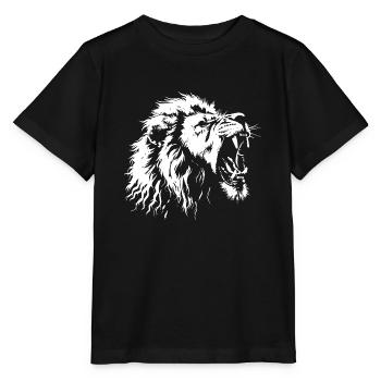Roaring Lion - Stanley/Stella MINI CREATOR Kids’ T-Shirt - black - Front - Mikhail (115cm)