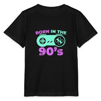 Né Dans les années 90 - T-shirt bio MINI CREATOR Stanley/Stella Enfant - noir - Devant - Mikhail (115cm)