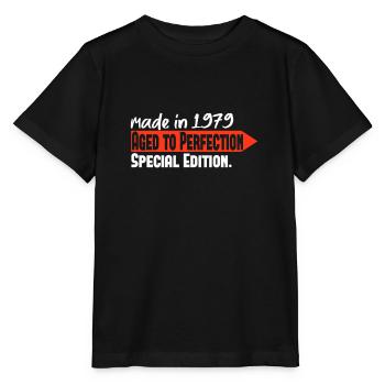 Born in 1979 - Stanley/Stella MINI CREATOR Kids’ T-Shirt - black - Front - Mikhail (115cm)