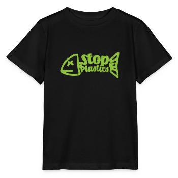 Stop plastique - T-shirt bio MINI CREATOR Stanley/Stella Enfant - noir - Devant - Mikhail (115cm)