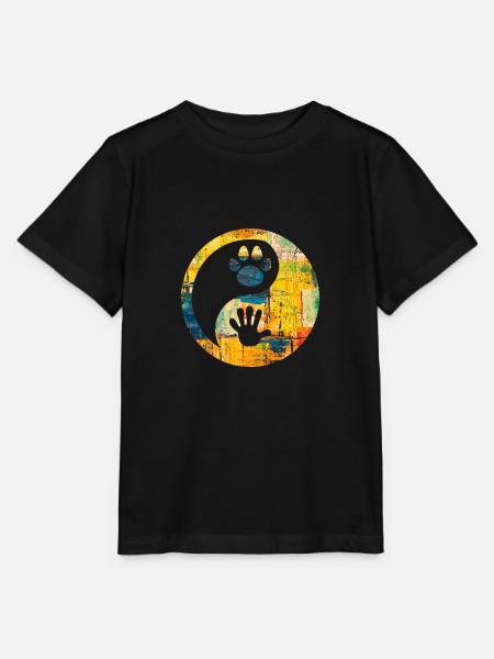 Tierschutz - Stanley/Stella Kinder T-Shirt MINI CREATOR  - Schwarz