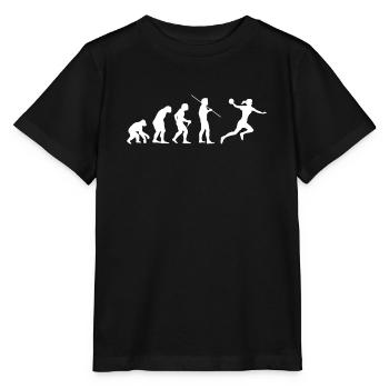 Handball Evolution Femmes Filles Joueuse de handball - T-shirt bio MINI CREATOR Stanley/Stella Enfant - noir - Devant - Mikhail (115cm)