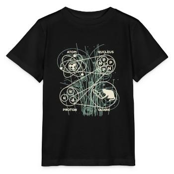 Mécanique quantique Théorie des cordes - T-shirt bio MINI CREATOR Stanley/Stella Enfant - noir - Devant - Mikhail (115cm)