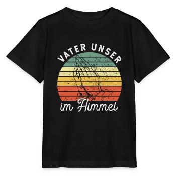 Beten - Vater unser im Himmel - Gebet - Stanley/Stella Kinder T-Shirt MINI CREATOR  - Schwarz - Vorne - Mikhail (115cm)