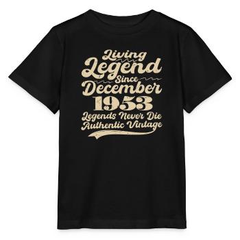 Il était une fois une légende. Décembre 1953 Naissance - T-shirt bio MINI CREATOR Stanley/Stella Enfant - noir - Devant - Mikhail (115cm)