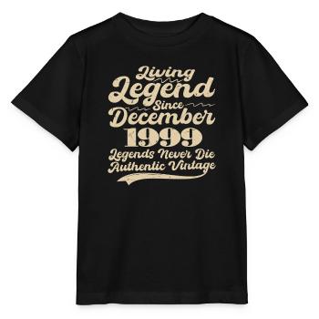 Il était une fois une légende. Décembre 1999 Naissance - T-shirt bio MINI CREATOR Stanley/Stella Enfant - noir - Devant - Mikhail (115cm)