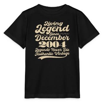 Il était une fois une légende. Décembre 2004 Naissance - T-shirt bio MINI CREATOR Stanley/Stella Enfant - noir - Devant - Mikhail (115cm)