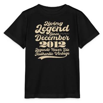 Il était une fois une légende. Décembre 2012 Naissance - T-shirt bio MINI CREATOR Stanley/Stella Enfant - noir - Devant - Mikhail (115cm)