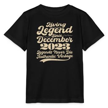 Il était une fois une légende. Décembre 2023 Naissance - T-shirt bio MINI CREATOR Stanley/Stella Enfant - noir - Devant - Mikhail (115cm)