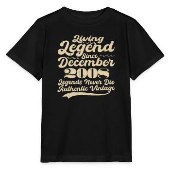 Il était une fois une légende. Décembre 2008 Naissance - T-shirt bio MINI CREATOR Stanley/Stella Enfant - noir - Devant - Mikhail (115cm)