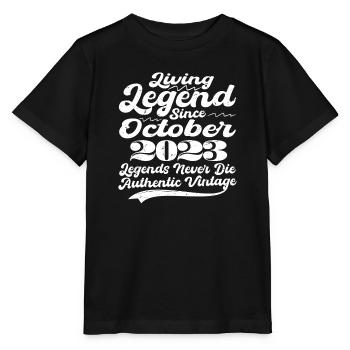 Il était une fois une légende. Octobre 2023 Naissance - T-shirt bio MINI CREATOR Stanley/Stella Enfant - noir - Devant - Mikhail (115cm)