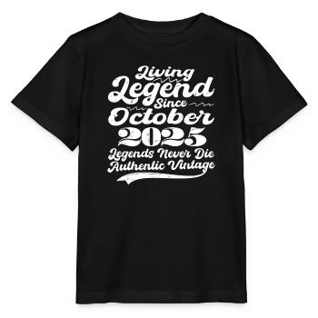 Il était une fois une légende. Octobre 2025 Naissance - T-shirt bio MINI CREATOR Stanley/Stella Enfant - noir - Devant - Mikhail (115cm)