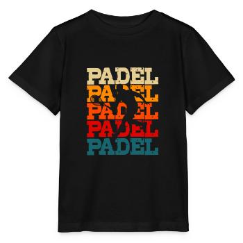 Padel Tennis Platform Tennis Paddleball Padel - Stanley/Stella MINI CREATOR Kids’ T-Shirt - black - Front - Mikhail (115cm)