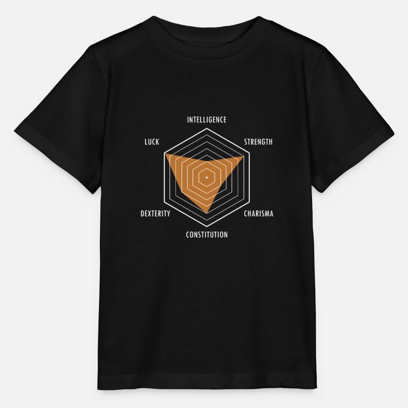 Character Stats Game Master RPG GM Boardgame Pen - Stanley/Stella MINI CREATOR Kids’ T-Shirt - black