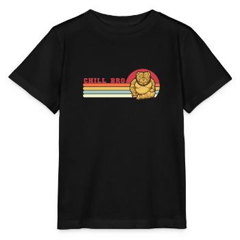 Chill Bro Pug Wauwau Vierbeiner Hundebesitzer - Stanley/Stella Kinder T-Shirt MINI CREATOR  - Schwarz - Vorne - Mikhail (115cm)