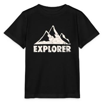 EXPLORER - Stanley/Stella Kinder T-Shirt MINI CREATOR  - Schwarz - Vorne - Mikhail (115cm)