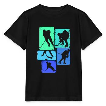 Eishockey Hockey Kinder Jungen Männer - Stanley/Stella Kinder T-Shirt MINI CREATOR  - Schwarz - Vorne - Mikhail (115cm)