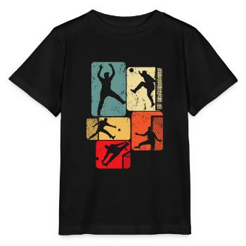 Handball Torwart Handballer Jungen Kinder - Stanley/Stella Kinder T-Shirt MINI CREATOR  - Schwarz - Vorne - Mikhail (115cm)