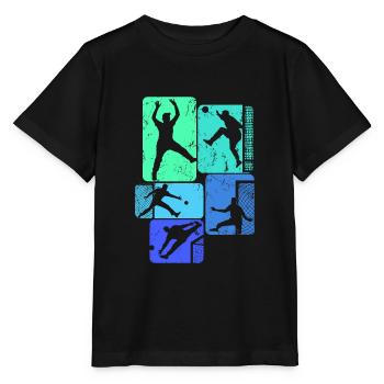 Handball Torwart Handballer Jungen Kinder - Stanley/Stella Kinder T-Shirt MINI CREATOR  - Schwarz - Vorne - Mikhail (115cm)