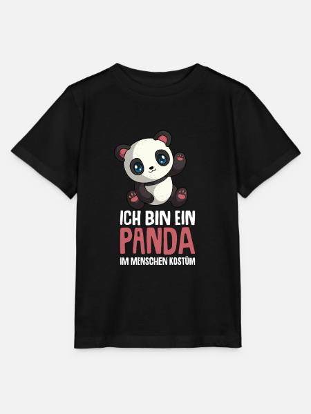 Panda Kostüm Pandabär Kinder Mädchen - Stanley/Stella Kinder T-Shirt MINI CREATOR - Schwarz