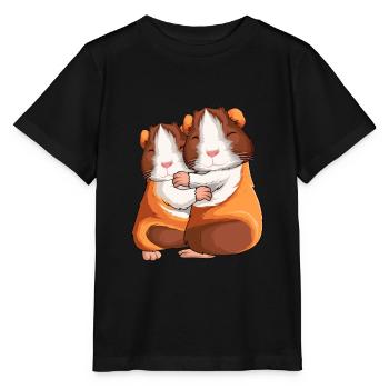 Meerschweinchen Meerschwein Mädchen - Stanley/Stella Kinder T-Shirt MINI CREATOR  - Schwarz - Vorne - Mikhail (115cm)