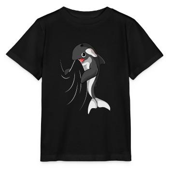 Orca Whale Killer Whale Enfants Garçons - T-shirt bio MINI CREATOR Stanley/Stella Enfant - noir - Devant - Mikhail (115cm)