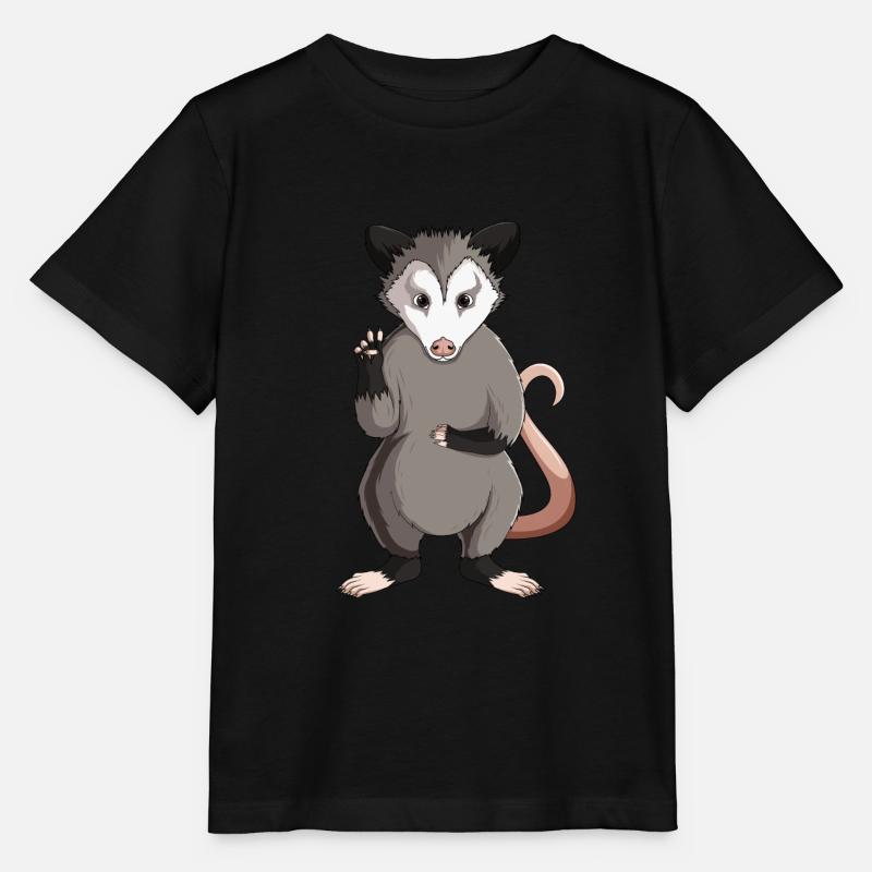 Opossum Kinder Mädchen Damen - Stanley/Stella Kinder T-Shirt MINI CREATOR  - Schwarz
