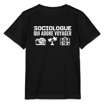 Reisende & Soziologen: Leidenschaft & Entdeckung - Stanley/Stella Kinder T-Shirt MINI CREATOR  - Schwarz - Vorne - Mikhail (115cm)