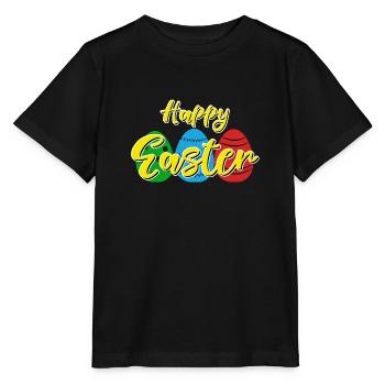 Frohe Ostern - Osterhase Ostereier Feier Geschenk - Stanley/Stella Kinder T-Shirt MINI CREATOR  - Schwarz - Vorne - Mikhail (115cm)