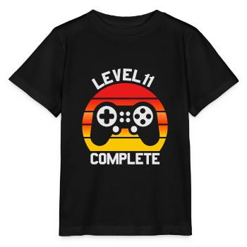 Cadeau de garçon de 11ème anniversaire, anniversaire de garçons de 11 ans - T-shirt bio MINI CREATOR Stanley/Stella Enfant - noir - Devant - Mikhail (115cm)